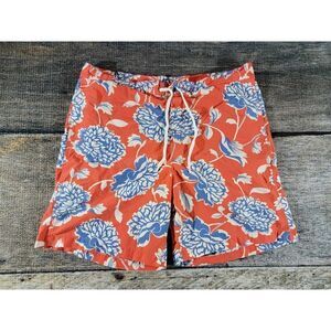 Polo Sport Ralph Lauren Floral Hawaiian Red Blue Board Shorts